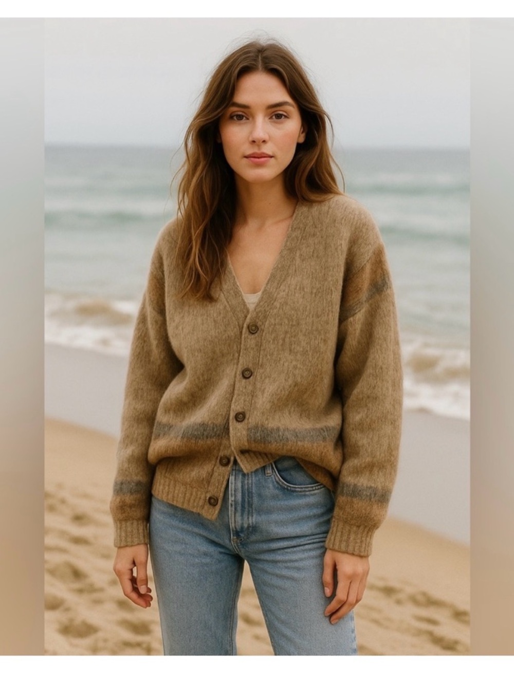 Vintage Janten Mohair & Wool Button Cardigan Sweater - Oversized